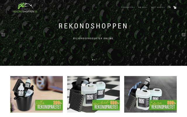 Skärmdump av rekondshoppen.se